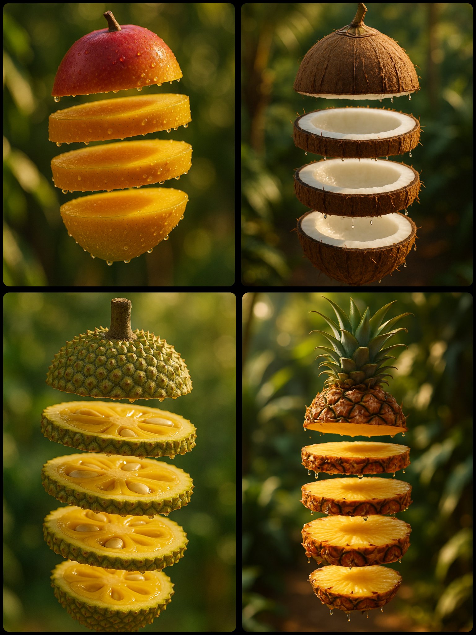 Create Floating Sliced Fruit