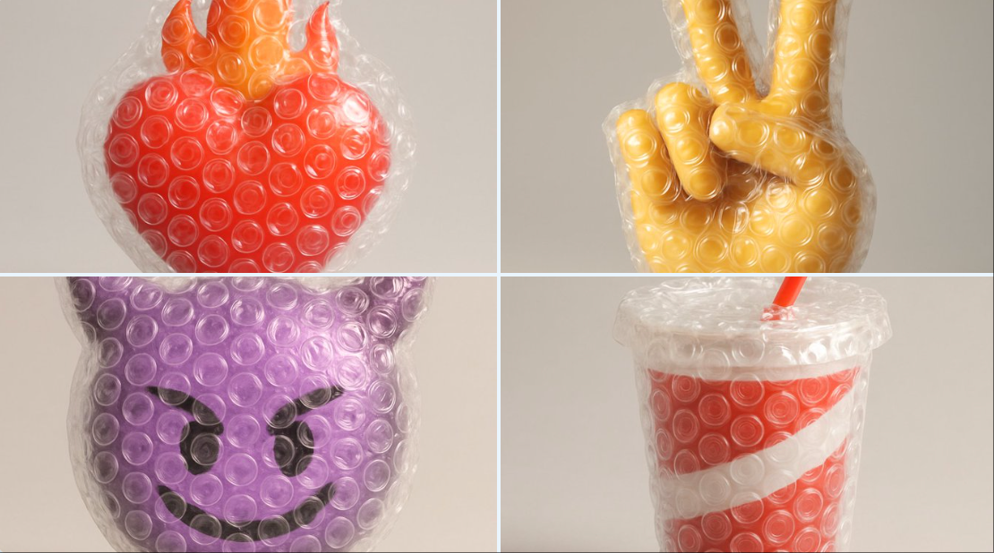 Emoji Covered in Bubble Wrap