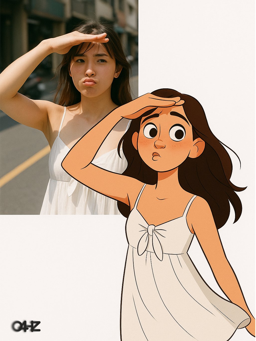 Real Person and Style Comparison Direct Output