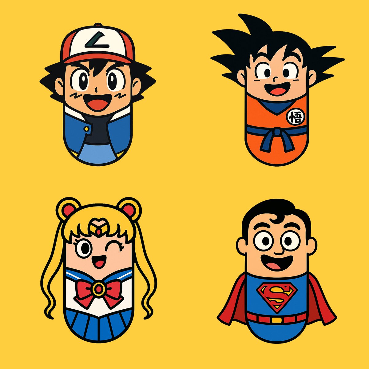 Cartoon Pill Character Illustration