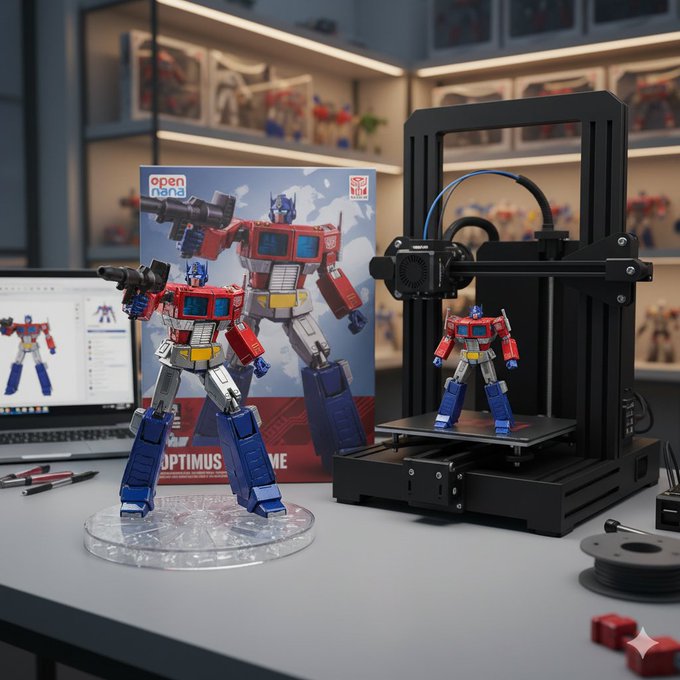 Figure - Premium Package with Printer (Optimus Prime)
