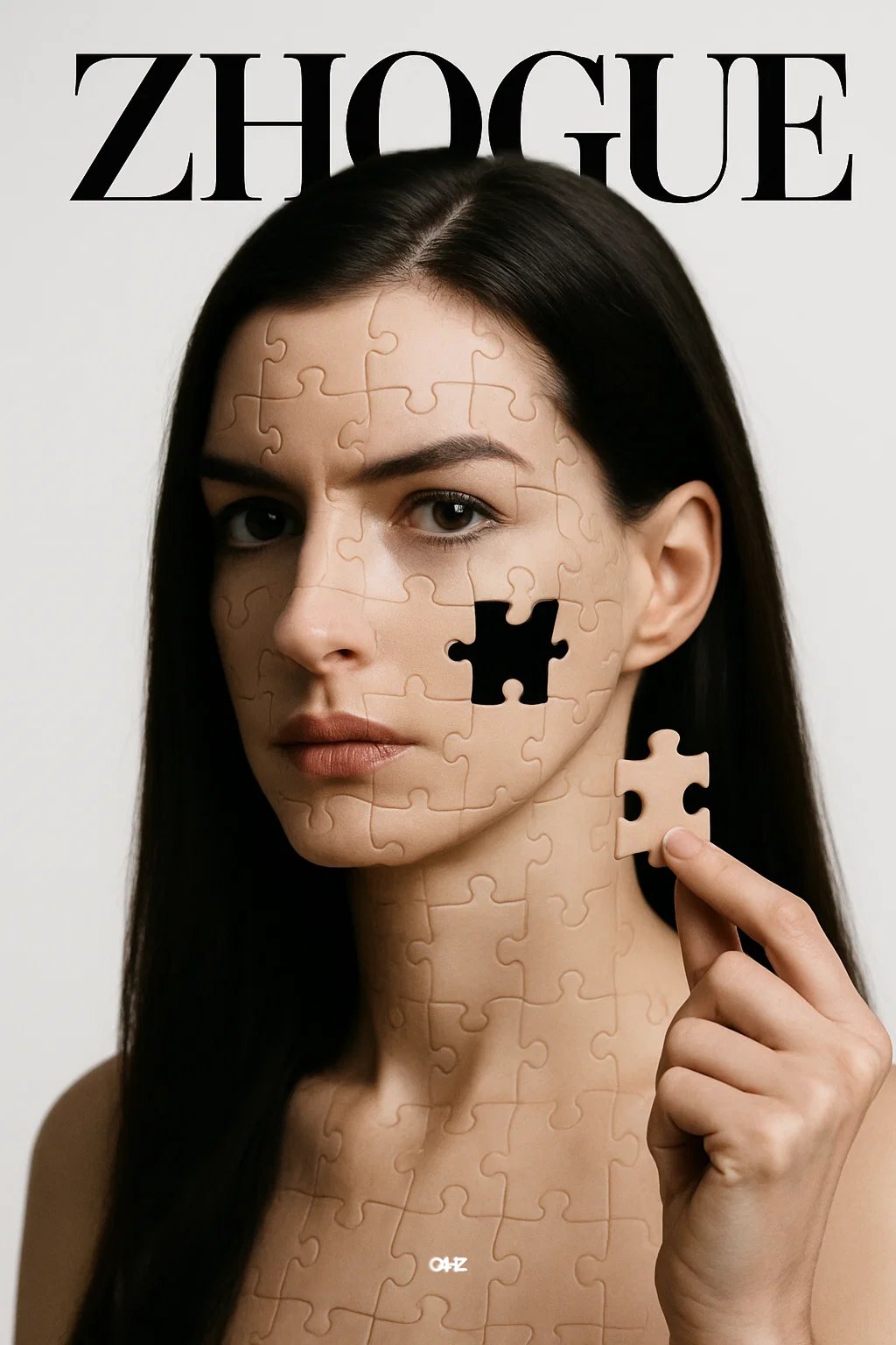 Hyper-realistic Puzzle Portrait