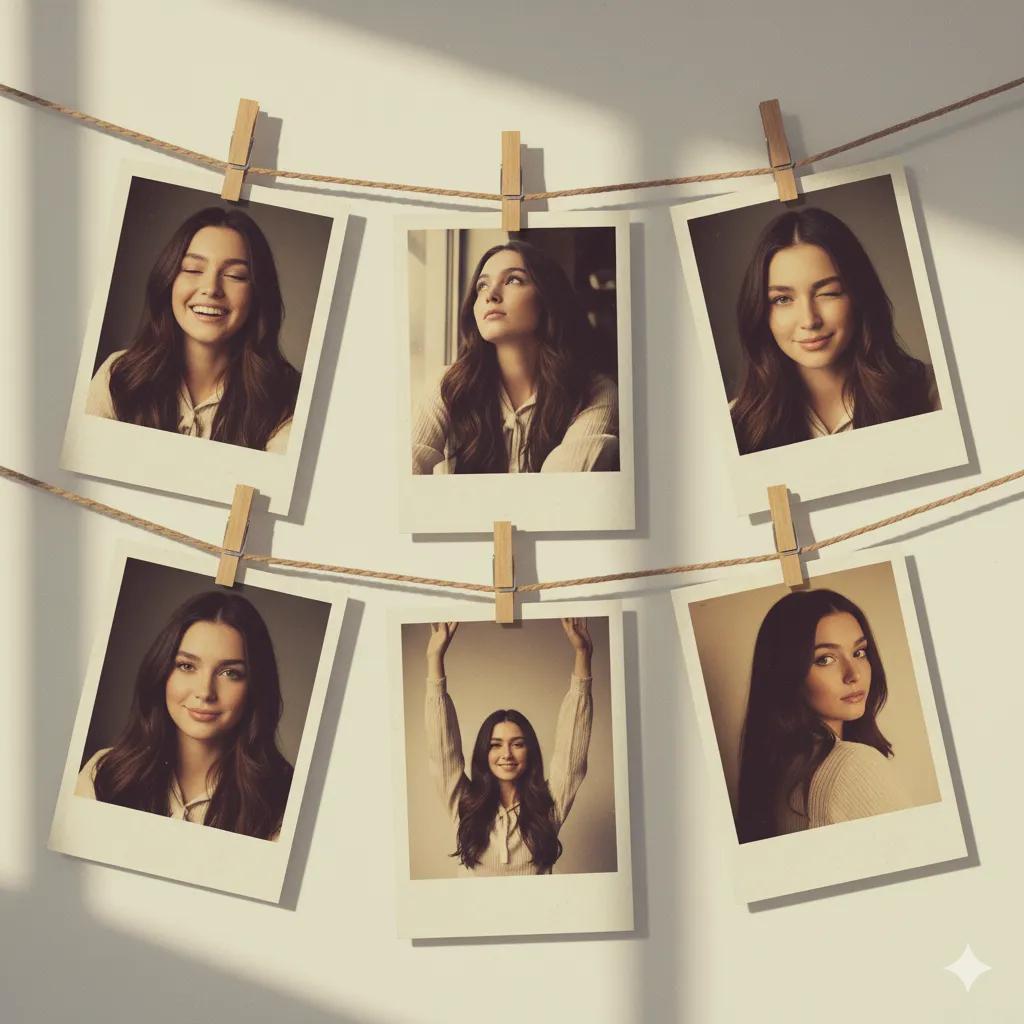 6 Vintage Polaroid Photos