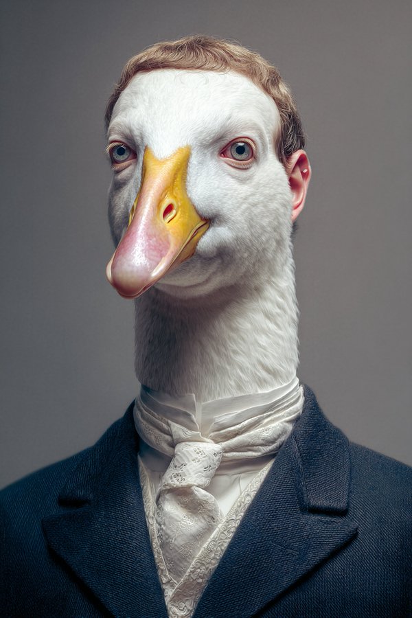 Highly Detailed Portrait of Person as Animal