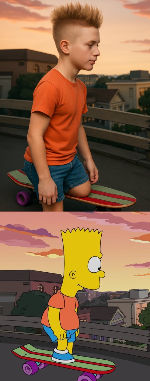 Cartoon Character to Hyper-realistic Human