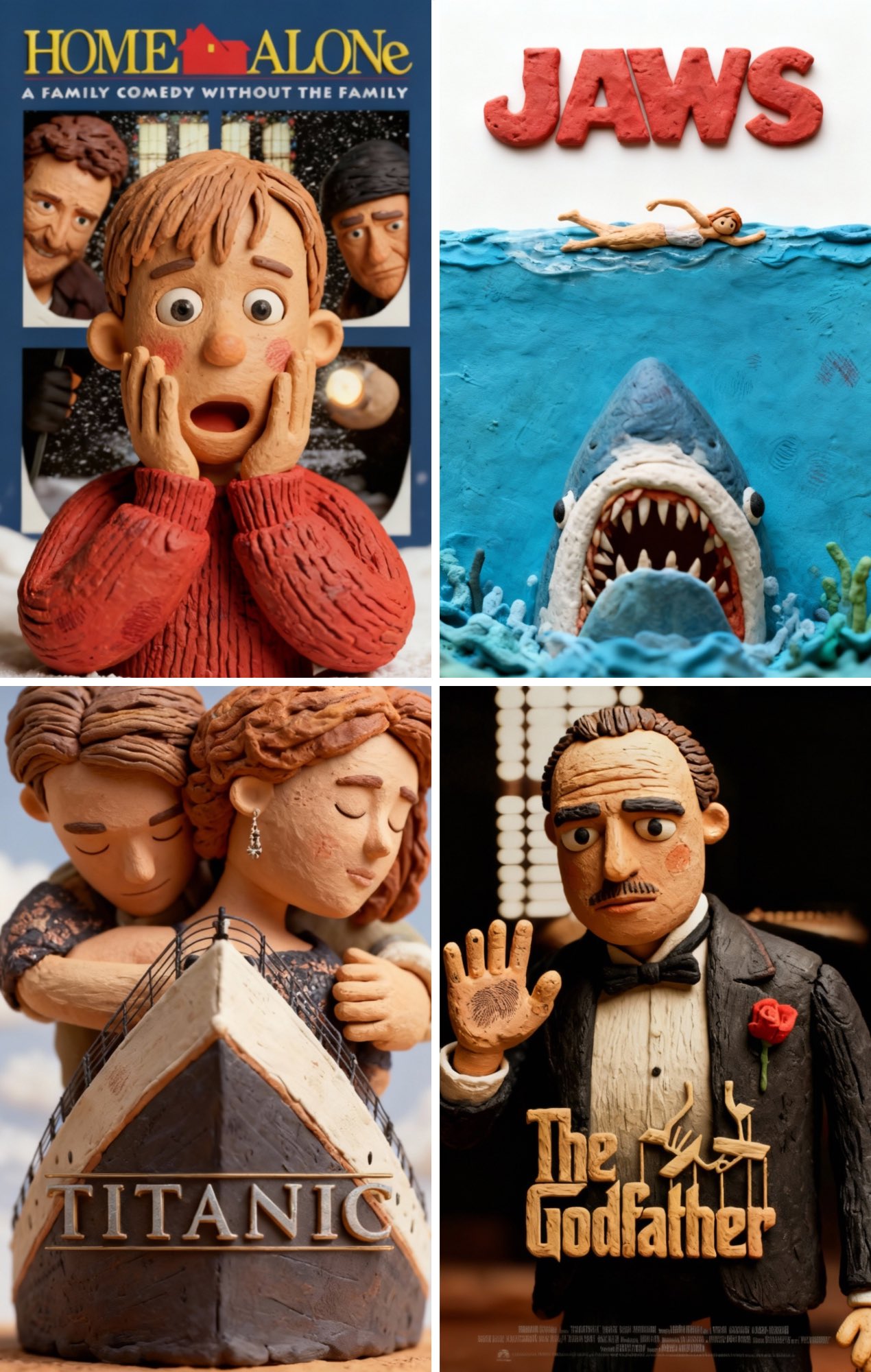 Movie Poster Redesigned as Clay Animation