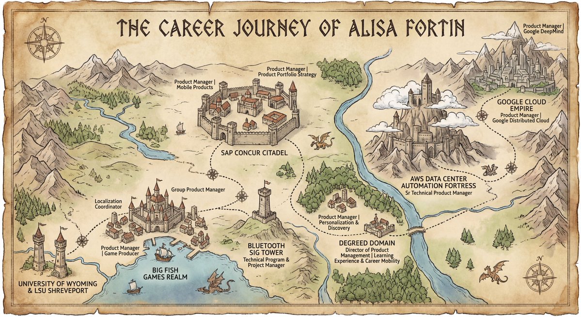 Career Journey Visualized as Map