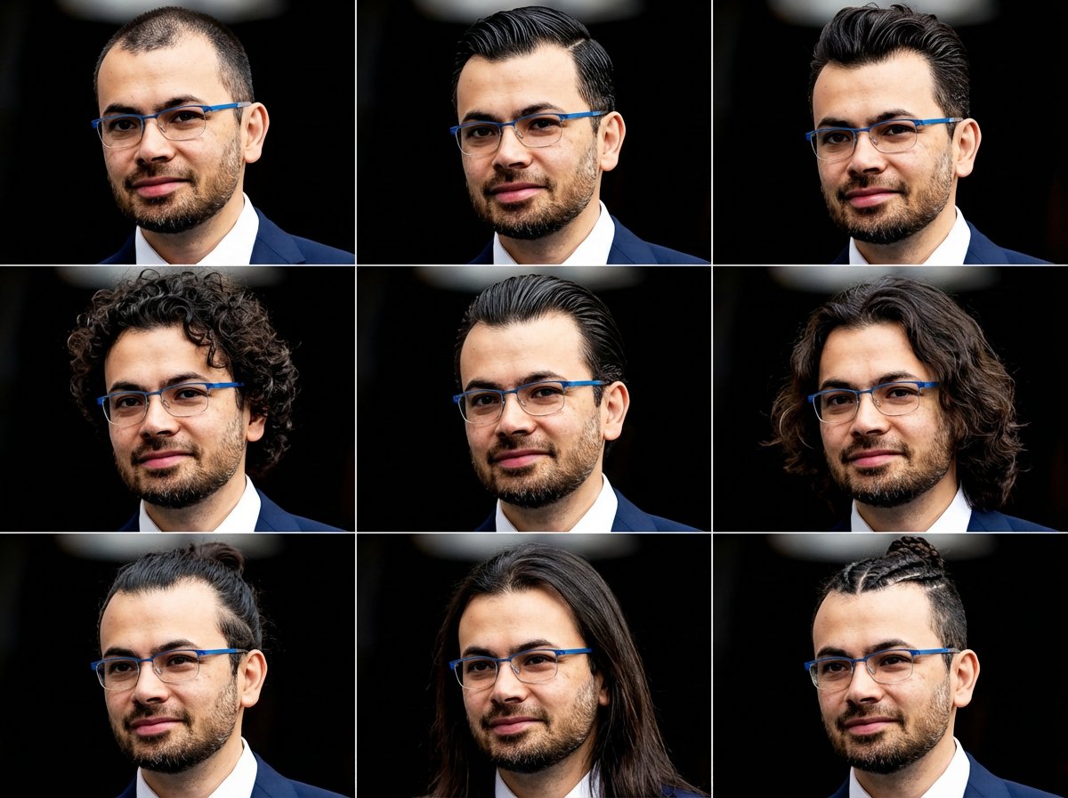 Create 9 Different Hairstyles