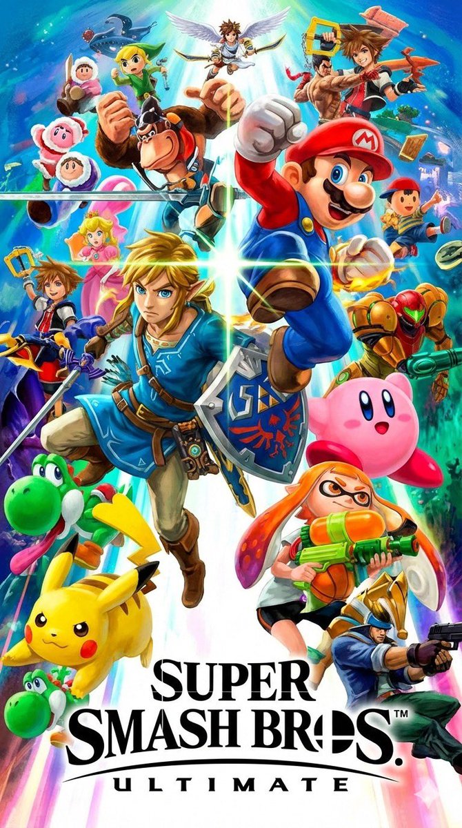 Super Smash Bros Game Poster Family Photo
