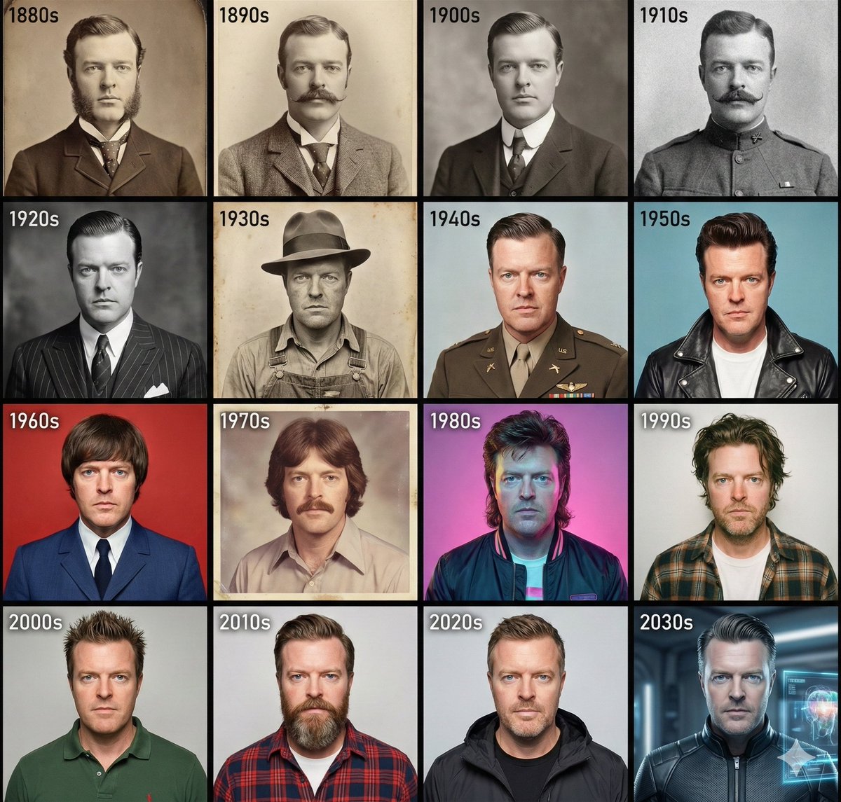 4x4 Grid Period-accurate Style