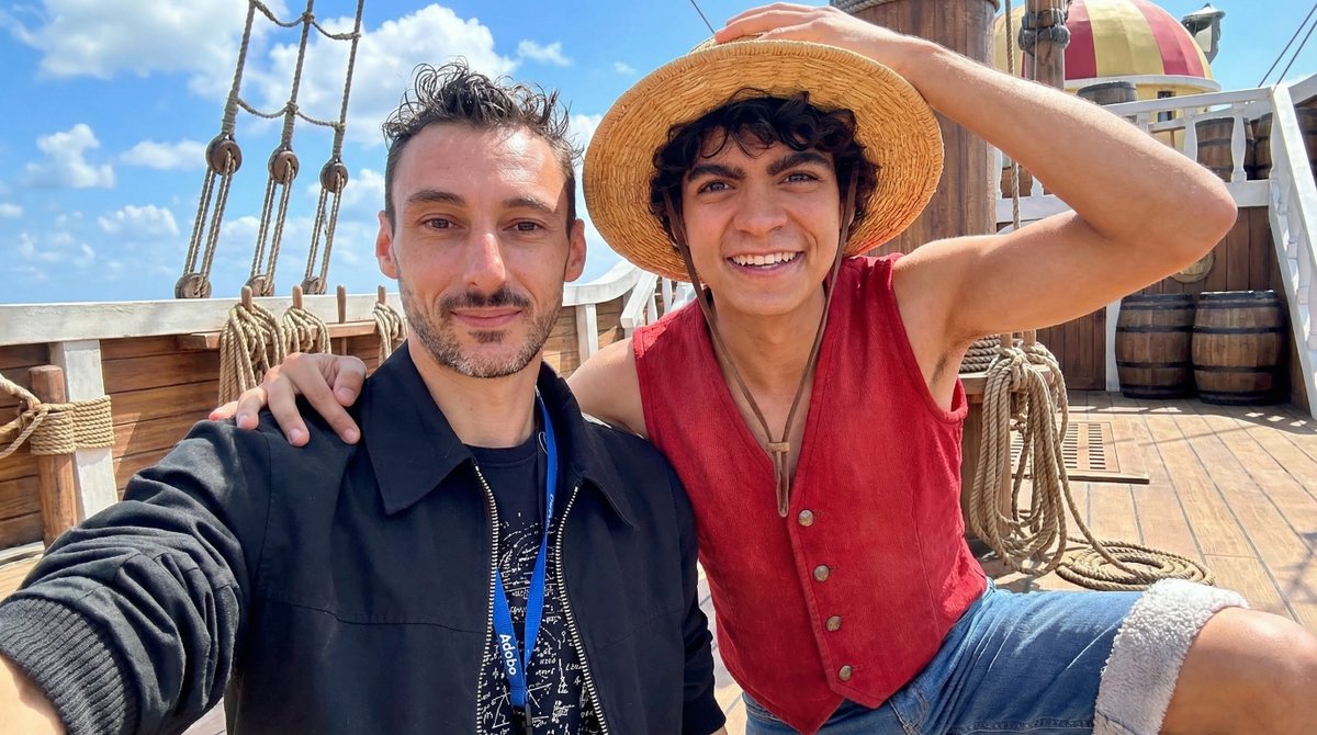 Cool Selfie with Luffy