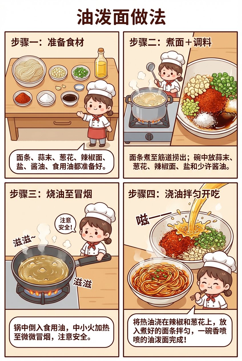 Oil Splash Noodles Grid Comic