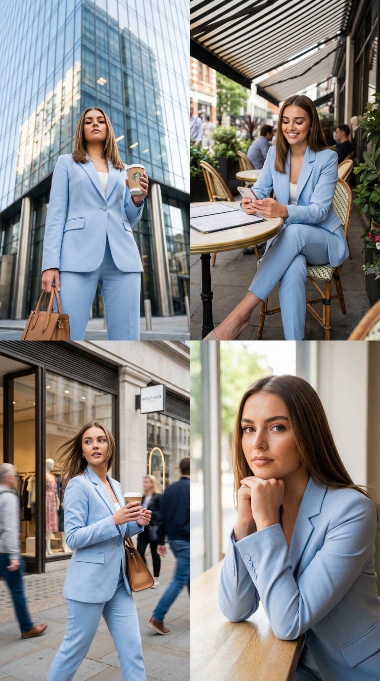 Four Coherent Fashion Lifestyle Scene Collage