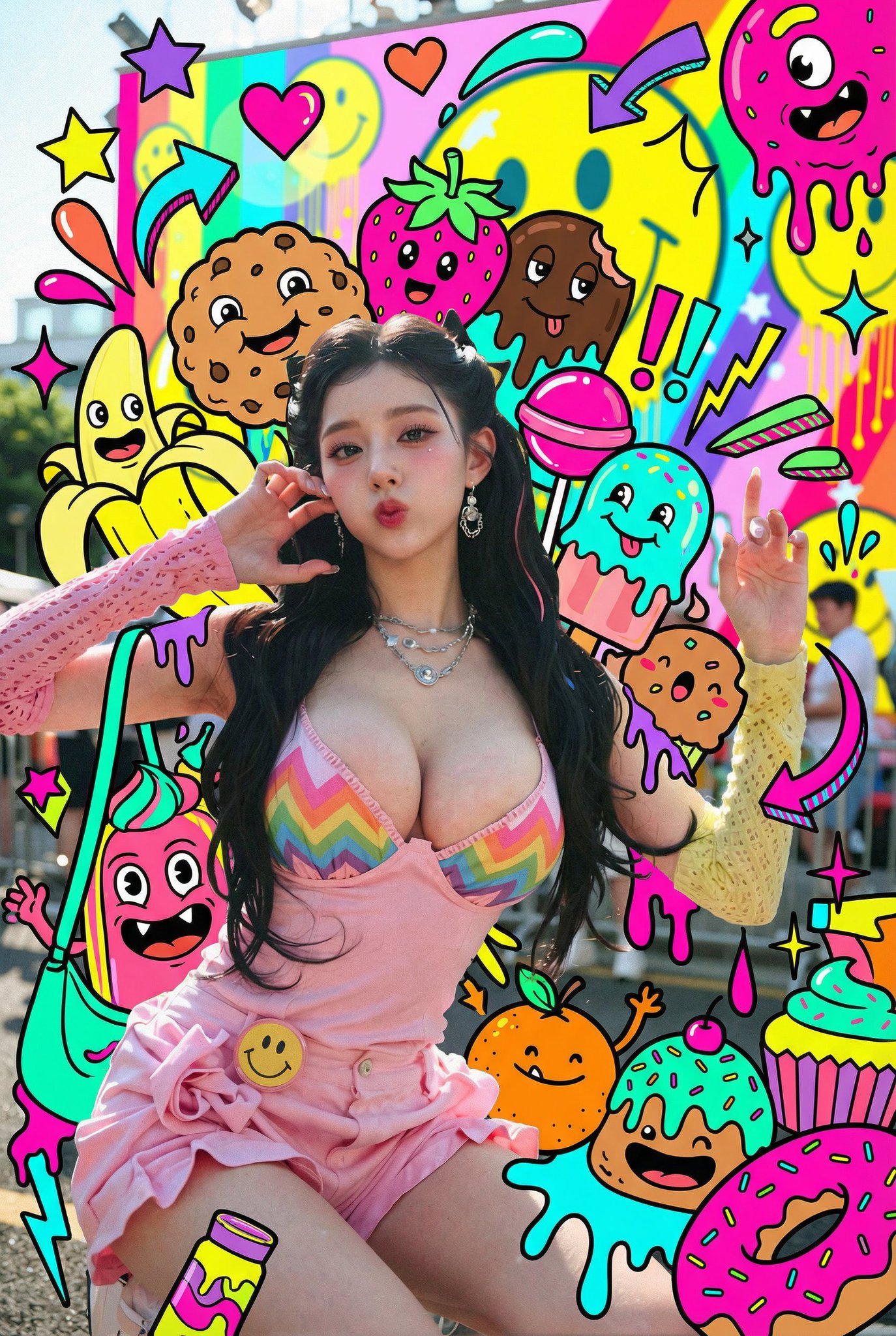 Adding Candy Monsters Around Character