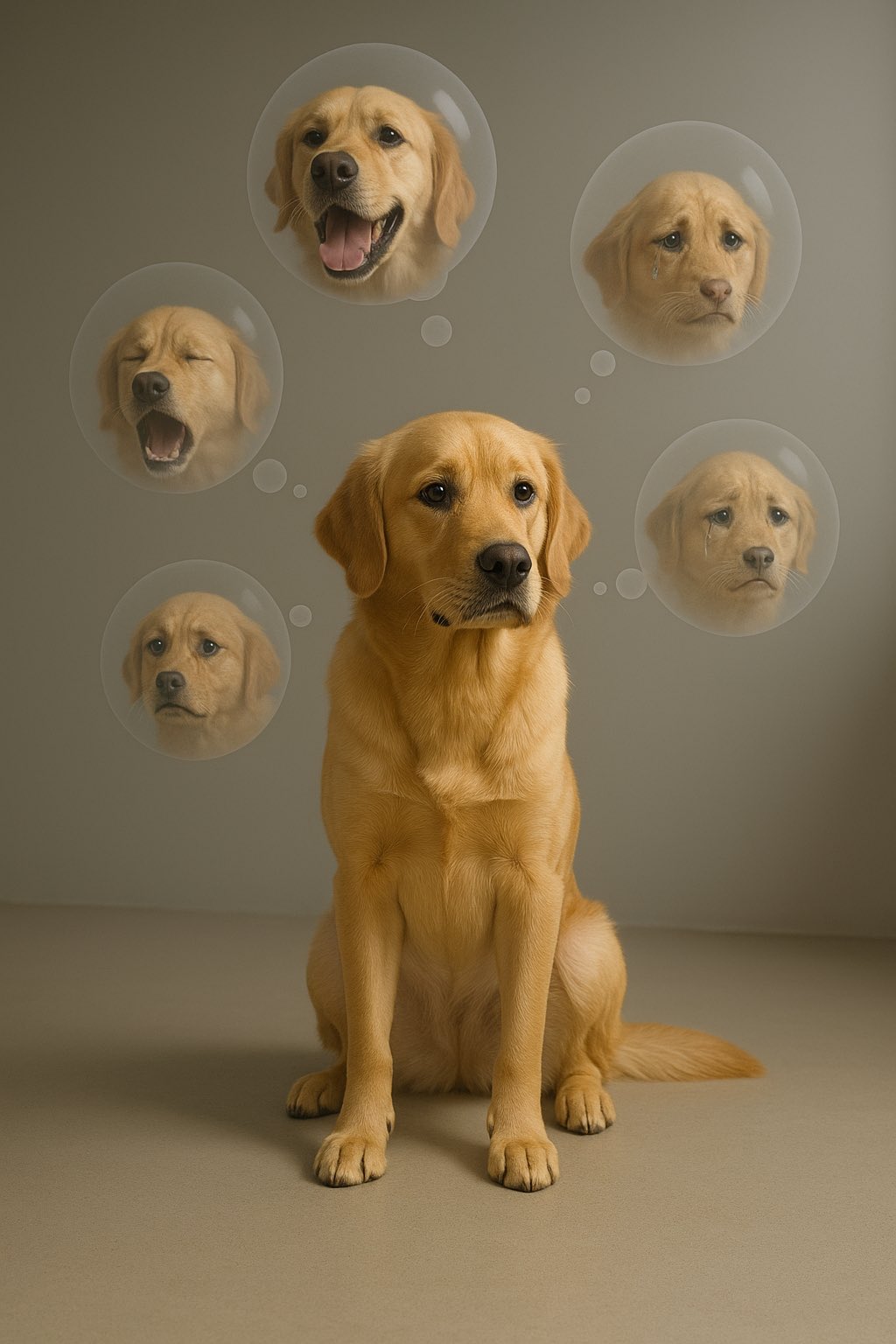 Thought Bubbles of Different Moods